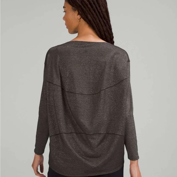 ๐๐ค Lululemon Special Edition Back in Action Long Sleeve Spark - Black - Picture 10 of 11